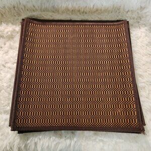 Set Of 4 Vintage Woven Bamboo Placemats
